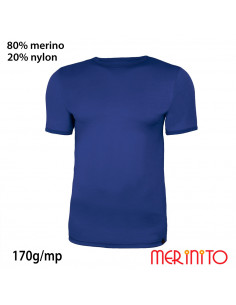 Tricou barbatesc  maneca scurta 100% lana merinos 2