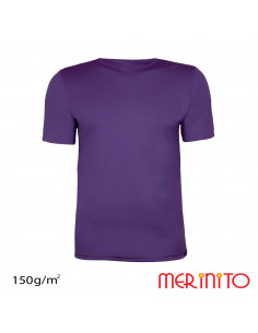 Tricou barbatesc maneca scurta 100% merino 150g/mp