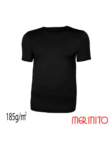 Tricou barbatesc cu maneca scurta 100% merino 185g